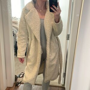 Long teddy coat